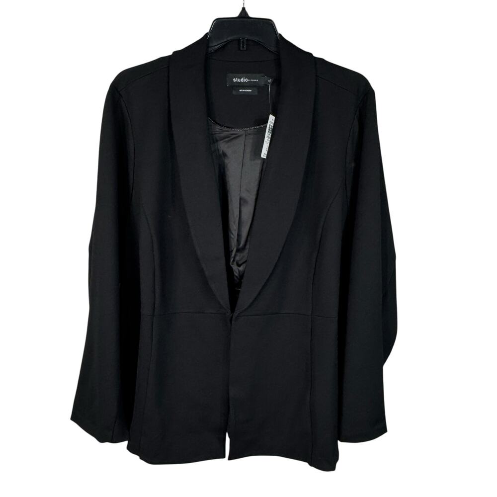 Studio by Torrid SZ 6 (6X-Large) Ponte Uptown Peplum Blazer Jacket Long Sleeve